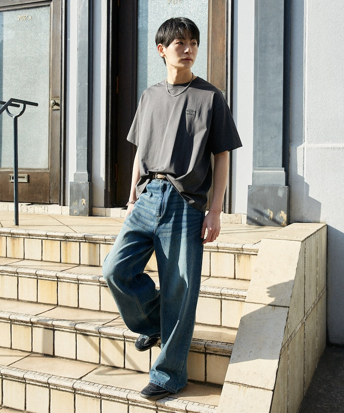 UMBRO / 吸水速乾 刺繡標誌 短袖T恤