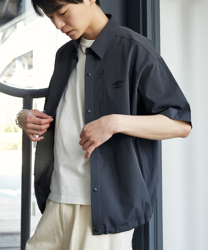 UMBRO / 刺繡標誌 短袖襯衫