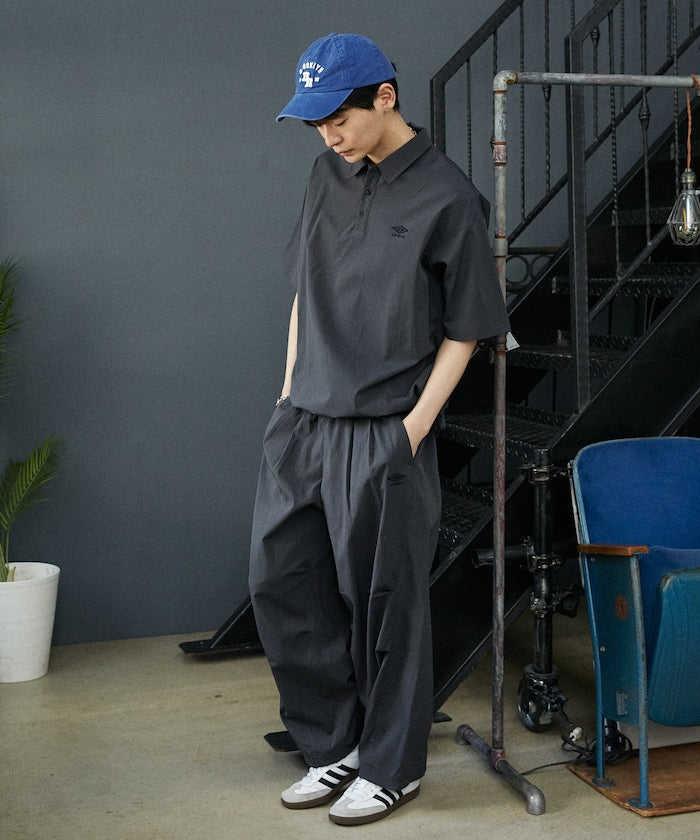 UMBRO / 機能格紋 抽繩長褲
