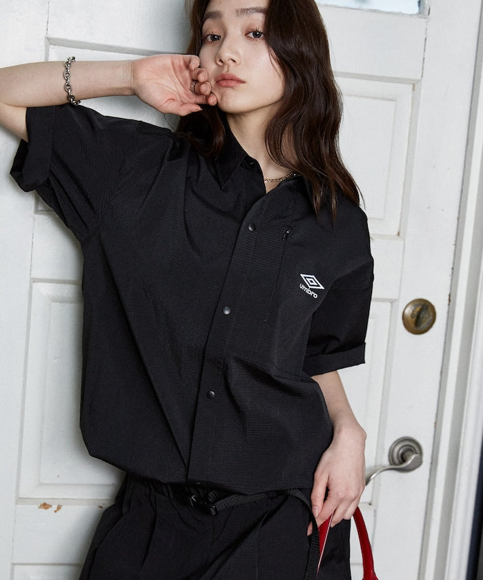 UMBRO / 刺繡標誌 短袖襯衫