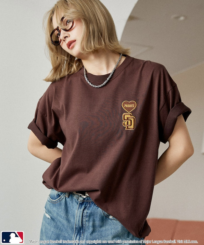 MLB x FREAK’S STORE愛心刺繡 短袖T恤