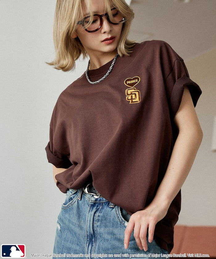 MLB x FREAK’S STORE愛心刺繡 短袖T恤