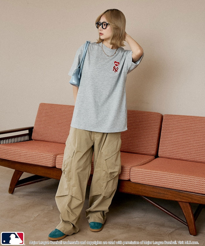 MLB x FREAK’S STORE愛心刺繡 短袖T恤