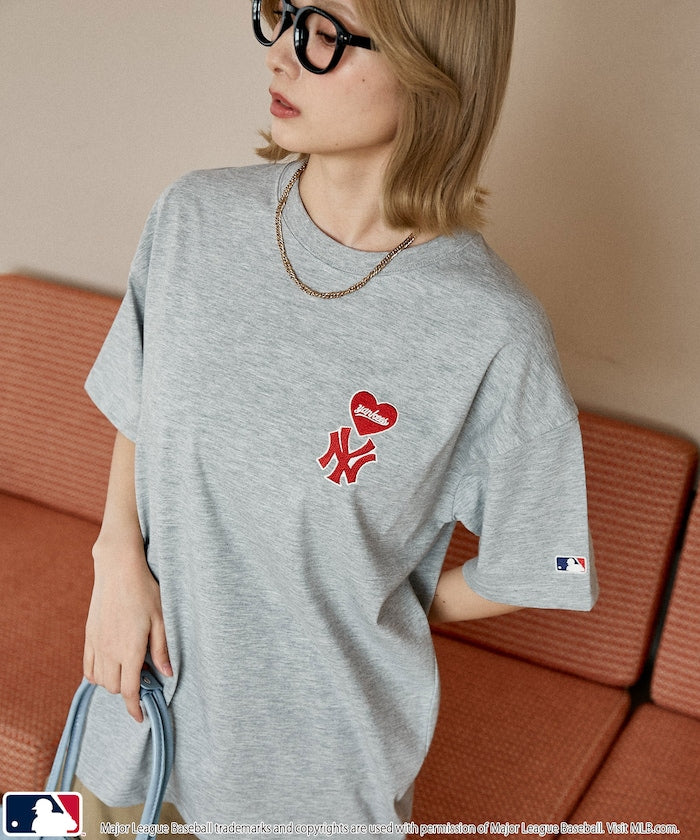 MLB x FREAK’S STORE愛心刺繡 短袖T恤