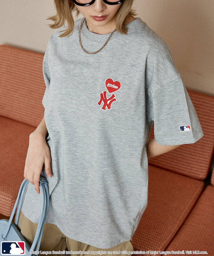 MLB x FREAK’S STORE愛心刺繡 短袖T恤