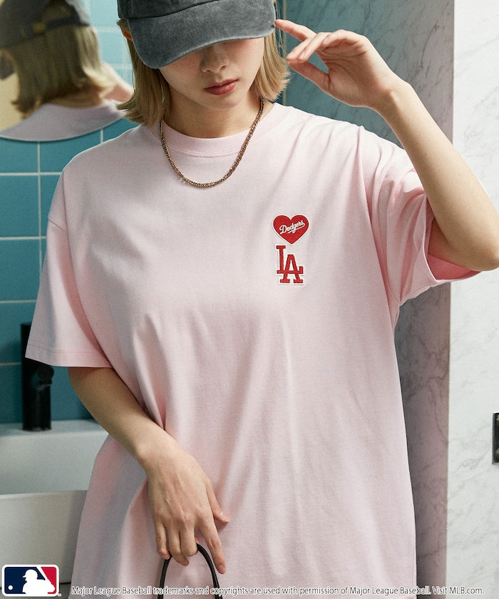 MLB x FREAK’S STORE愛心刺繡 短袖T恤