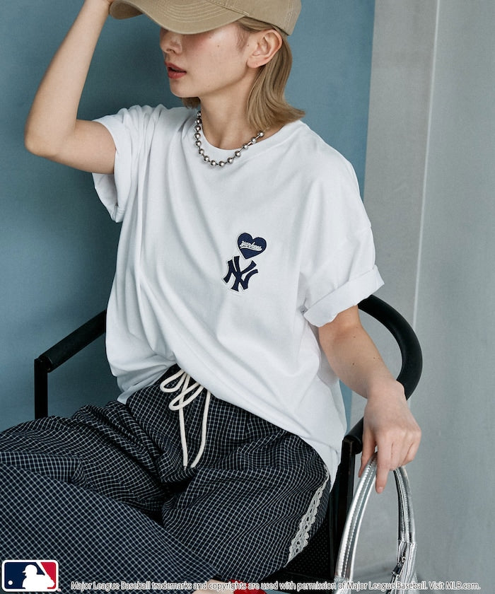 MLB x FREAK’S STORE愛心刺繡 短袖T恤