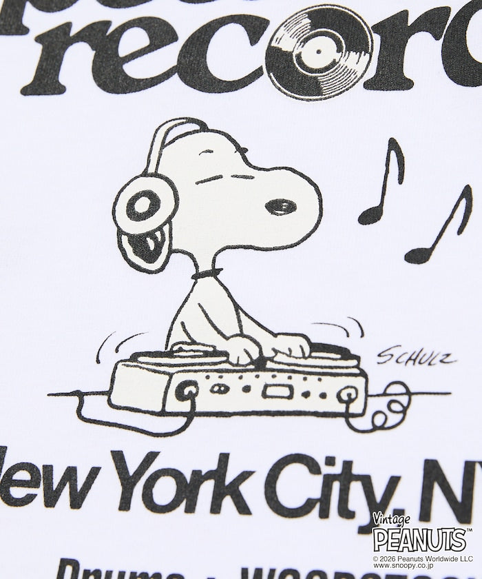 PEANUTS x FREAK’S STORE / Records 圖案 短袖T恤