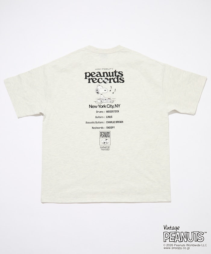 PEANUTS x FREAK’S STORE / Records 圖案 短袖T恤