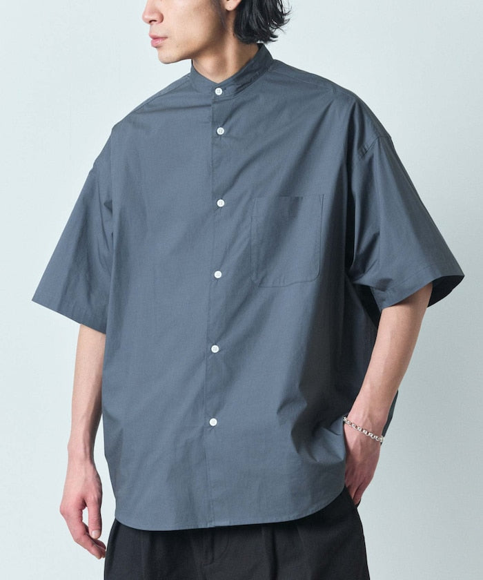 FREAK’S STORE / 立領短袖襯衫