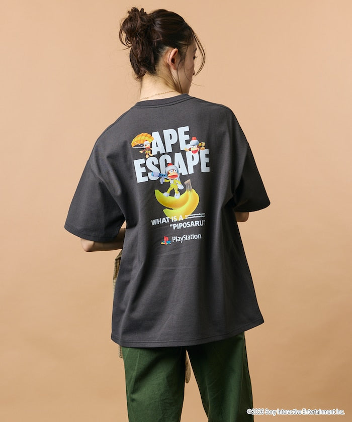 PlayStation x FREAK’S STORE / 抓猴 背後香蕉圖案 短袖T恤