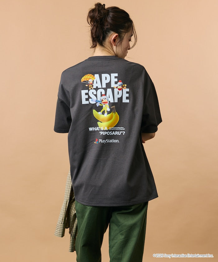 PlayStation x FREAK’S STORE / 抓猴 背後香蕉圖案 短袖T恤