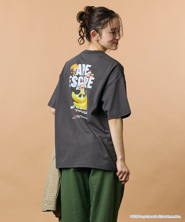 PlayStation x FREAK’S STORE / 抓猴 背後香蕉圖案 短袖T恤