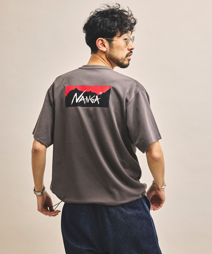 NANGA x FREAK'S STORE / 機能調節下擺 neo-PRO 背印短袖T恤