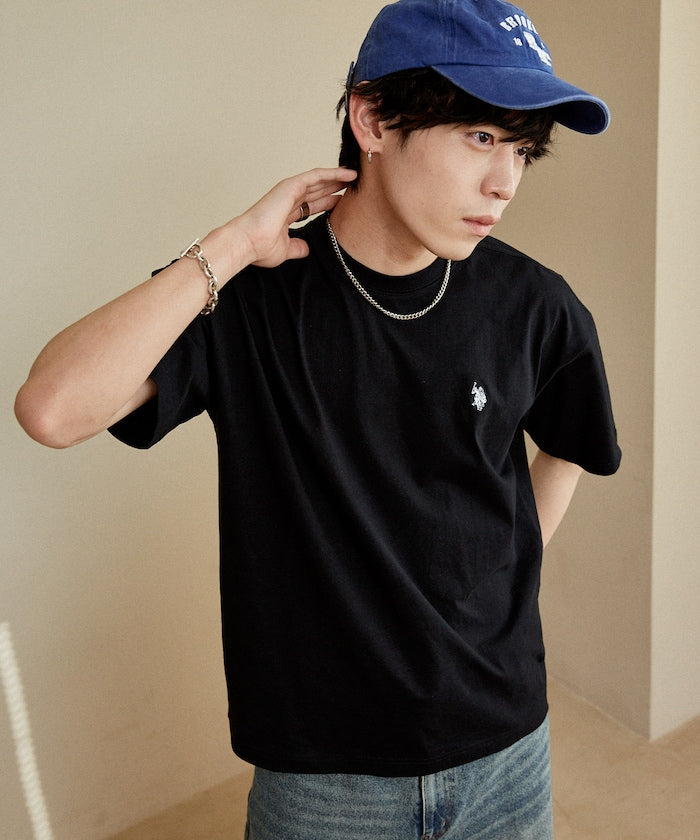 U.S. POLO ASSN. / 刺繡小標 涼感 短袖T恤