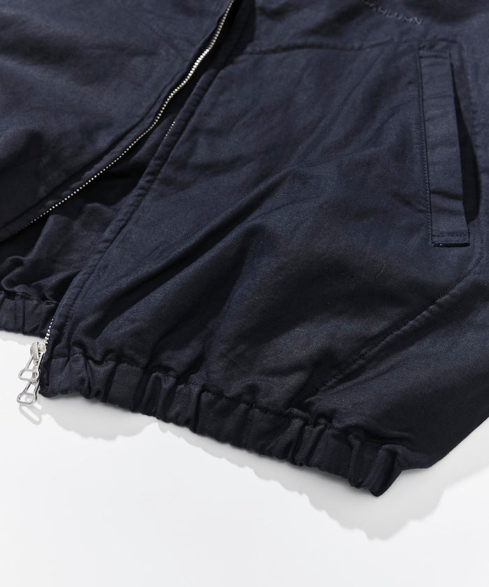 CAHLUMN Cotton Linen Harrington Jacket / 棉麻混紡 哈靈頓 立領外套