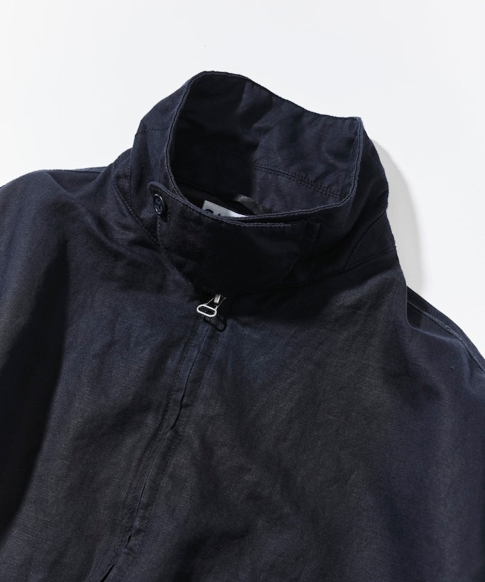 CAHLUMN Cotton Linen Harrington Jacket / 棉麻混紡 哈靈頓 立領外套