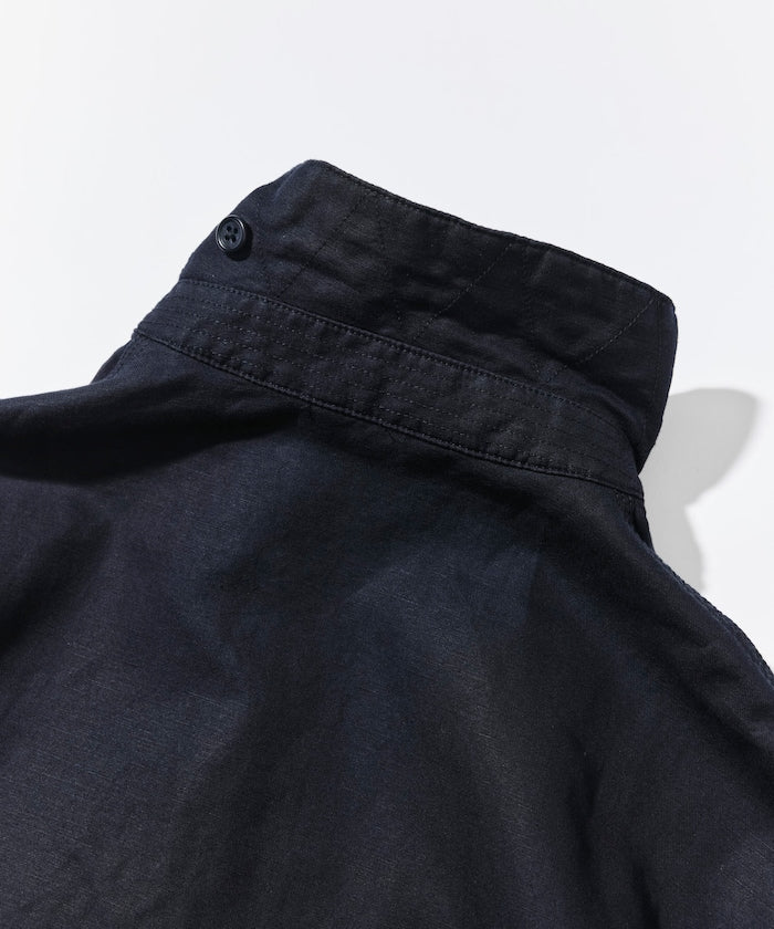 CAHLUMN Cotton Linen Harrington Jacket / 棉麻混紡 哈靈頓 立領外套