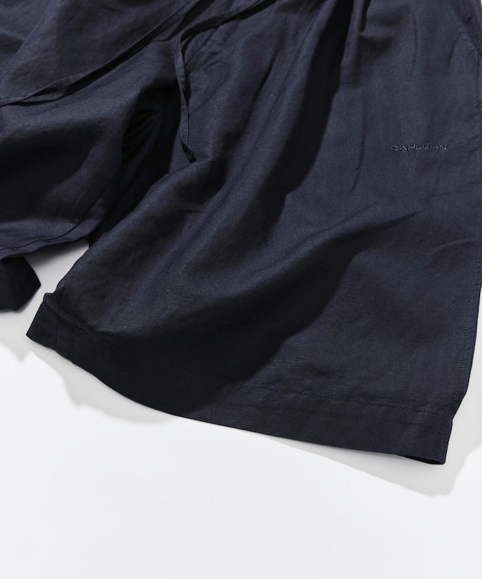CAHLUMN Cotton Linen 2 Tuck Chino Shorts / 棉麻雙摺錐形短褲