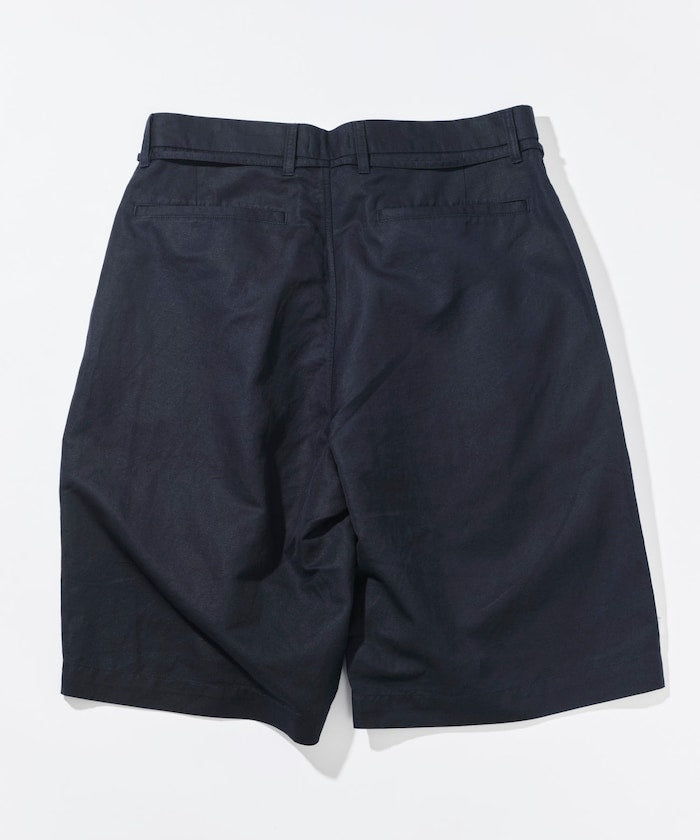 CAHLUMN Cotton Linen 2 Tuck Chino Shorts / 棉麻雙摺錐形短褲