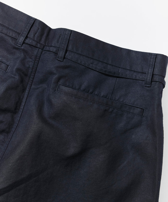 CAHLUMN Cotton Linen 2 Tuck Chino Shorts / 棉麻雙摺錐形短褲