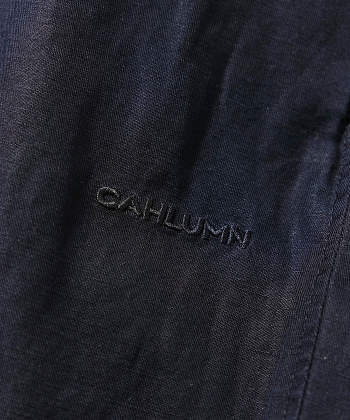 CAHLUMN Cotton Linen 2 Tuck Chino Pant / 棉麻雙褶長褲