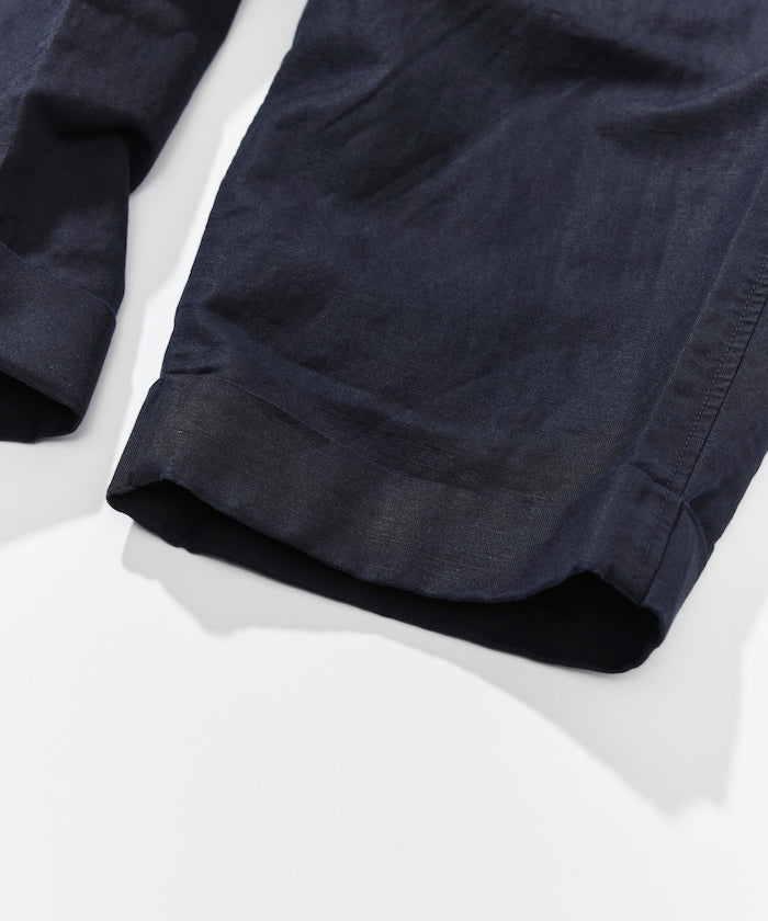 CAHLUMN Cotton Linen 2 Tuck Chino Pant / 棉麻雙褶長褲
