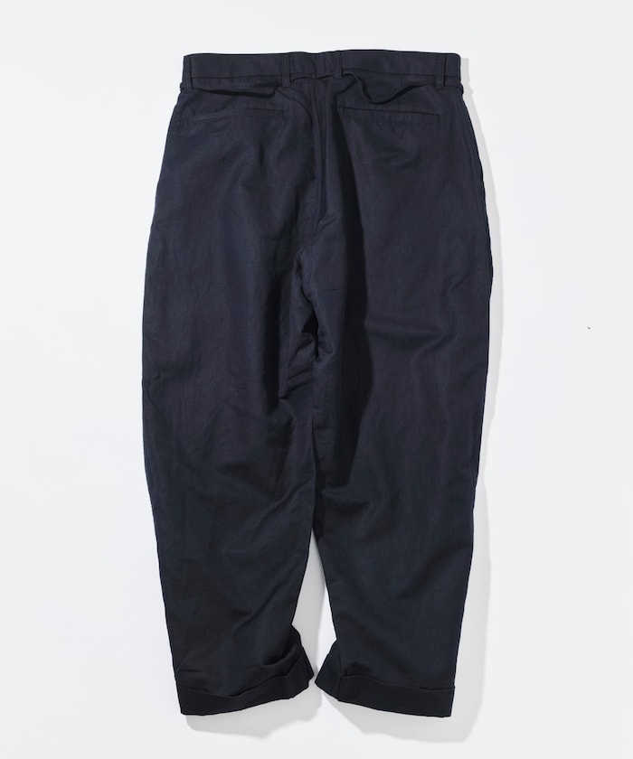 CAHLUMN Cotton Linen 2 Tuck Chino Pant / 棉麻雙褶長褲