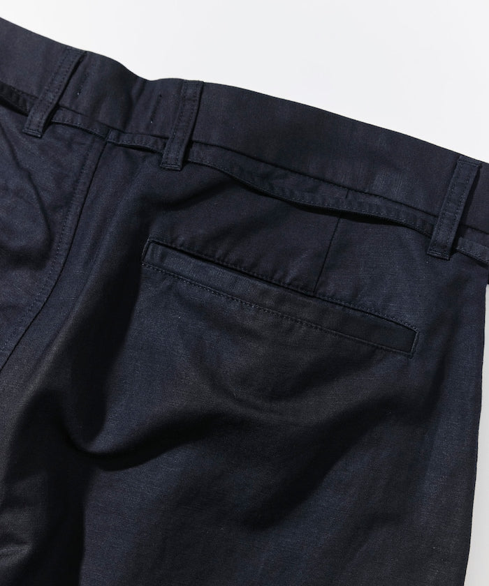 CAHLUMN Cotton Linen 2 Tuck Chino Pant / 棉麻雙褶長褲