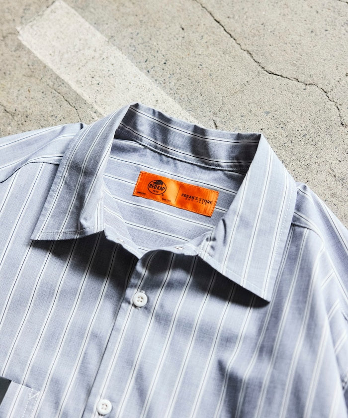 RED KAP x FREAK’S STORE / 短版條紋工作襯衫