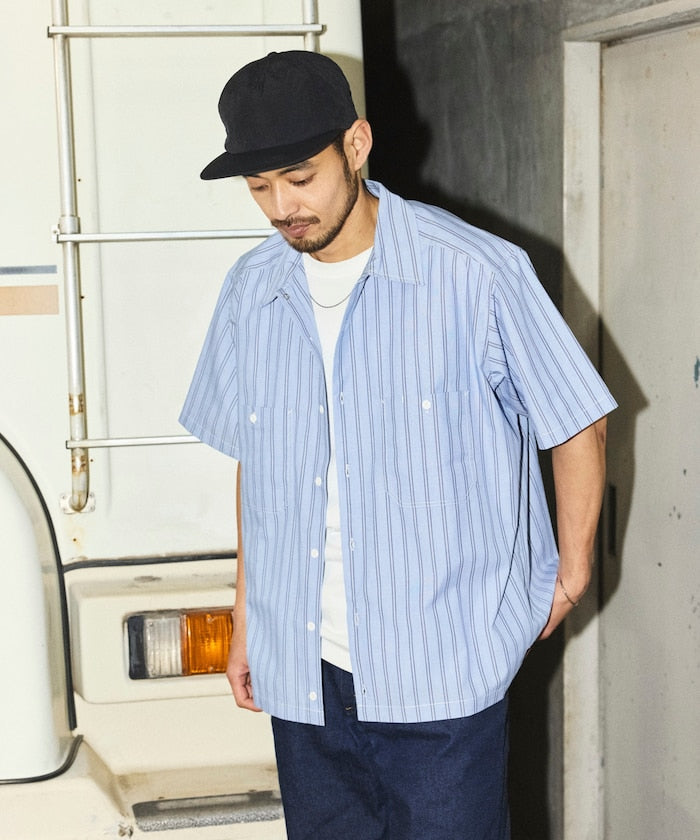 RED KAP x FREAK’S STORE / 短版條紋工作襯衫