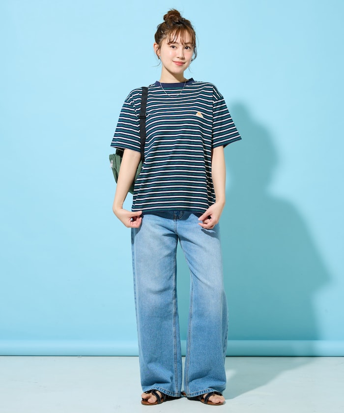 KELTY × FREAK'S STORE / 條紋短袖T恤 女版