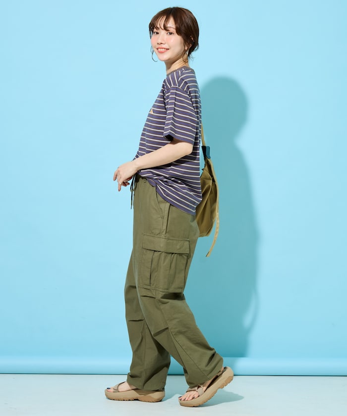 KELTY × FREAK'S STORE / 條紋短袖T恤 女版