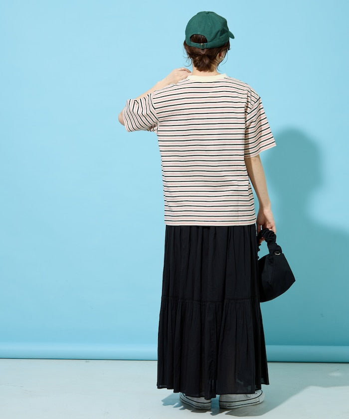 KELTY × FREAK'S STORE / 條紋短袖T恤 女版