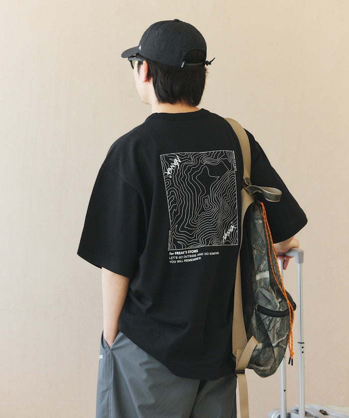 NANGA 別注 ECO HYBRID CONTOUR LOGO TEE / 等高線圖形口袋短袖 T 恤