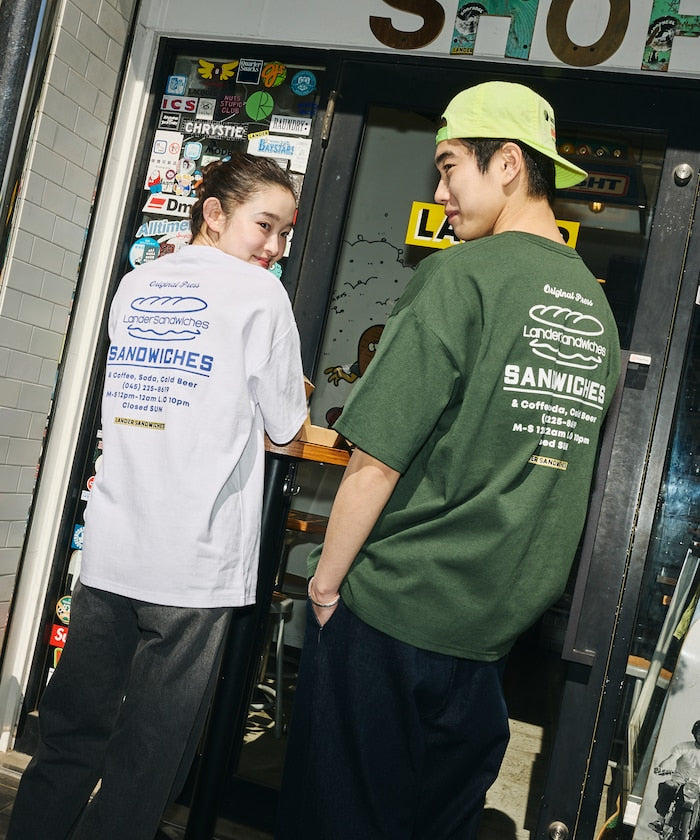 LANDER SANDWICHES × FREAK'S STORE / 背面印花 短袖T恤