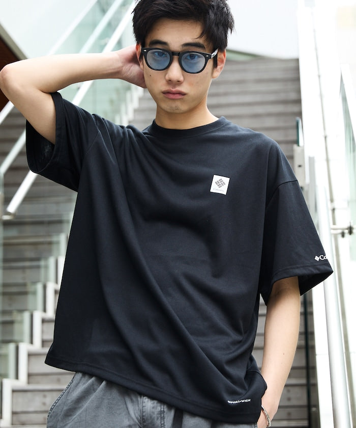 COLUMBIA x FREAK’S STORE / 等高線圖樣後印花短袖T恤