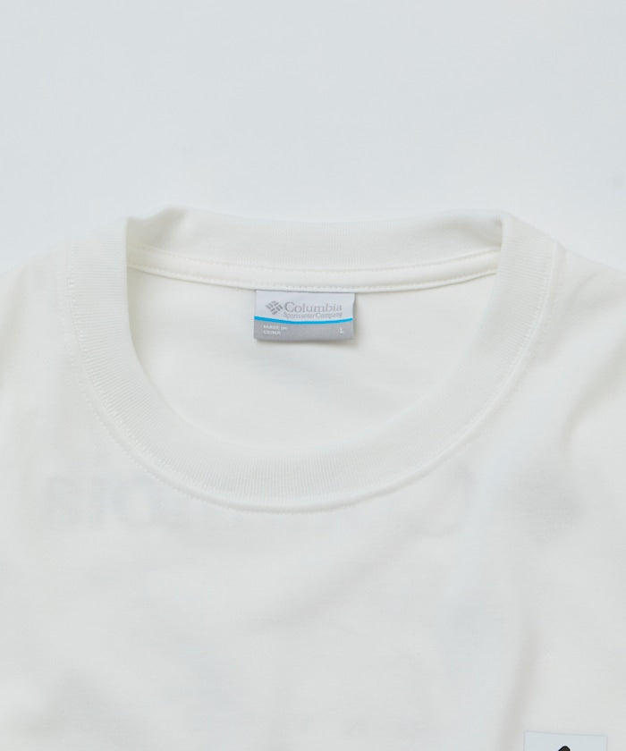COLUMBIA x FREAK’S STORE / 等高線圖樣後印花短袖T恤