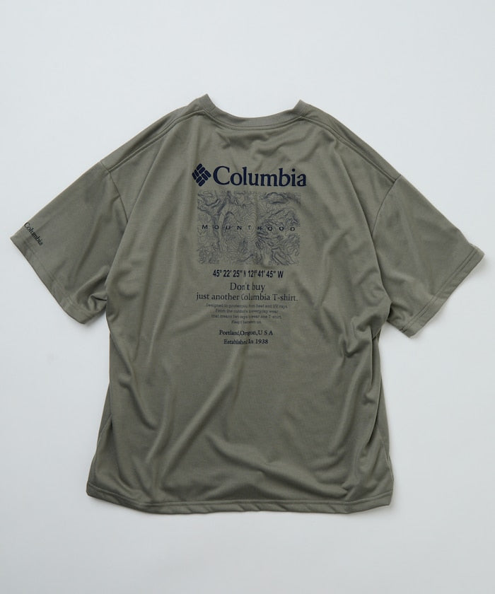 COLUMBIA x FREAK’S STORE / 等高線圖樣後印花短袖T恤