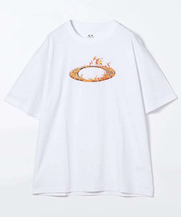 OAKLEY O-TECH COLD CTON TEE ICON 2.0 / 火焰圖騰彈性棉質短袖T恤