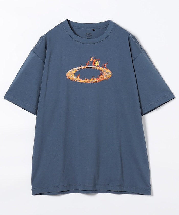 OAKLEY O-TECH COLD CTON TEE ICON 2.0 / 火焰圖騰彈性棉質短袖T恤