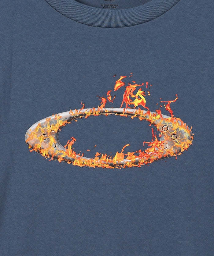 OAKLEY O-TECH COLD CTON TEE ICON 2.0 / 火焰圖騰彈性棉質短袖T恤