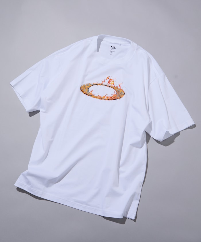 OAKLEY O-TECH COLD CTON TEE ICON 2.0 / 火焰圖騰彈性棉質短袖T恤