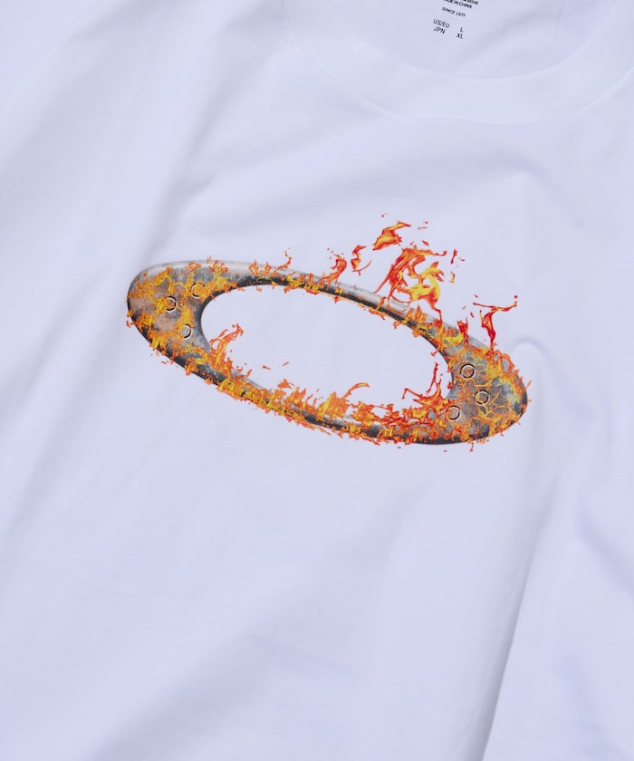 OAKLEY O-TECH COLD CTON TEE ICON 2.0 / 火焰圖騰彈性棉質短袖T恤