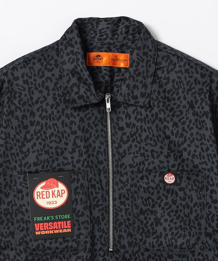 RED KAP / 半拉鍊工裝短袖 開襟衫