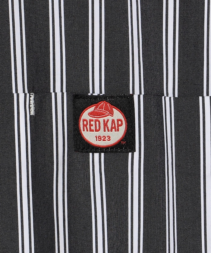 RED KAP / 半拉鍊雙口袋短袖工作 拉鏈半開襟衫