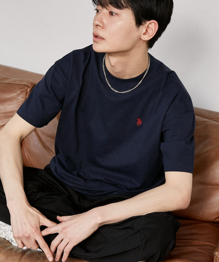 U.S. POLO ASSN. / 刺繡小標 涼感 短袖T恤