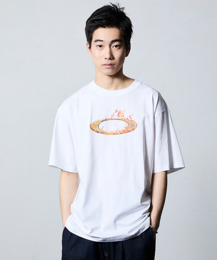 OAKLEY O-TECH COLD CTON TEE ICON 2.0 / 火焰圖騰彈性棉質短袖T恤