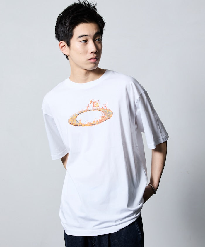 OAKLEY O-TECH COLD CTON TEE ICON 2.0 / 火焰圖騰彈性棉質短袖T恤
