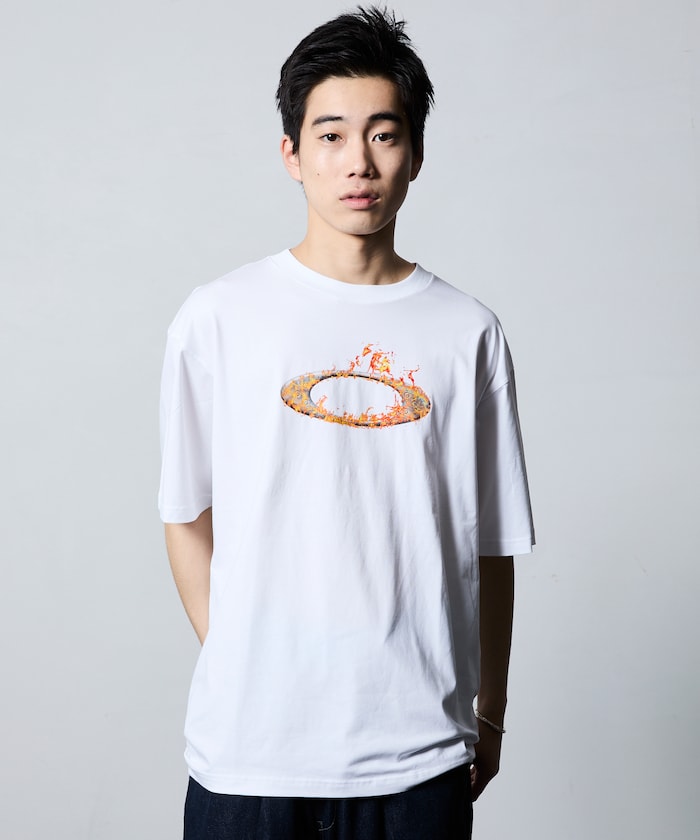 OAKLEY O-TECH COLD CTON TEE ICON 2.0 / 火焰圖騰彈性棉質短袖T恤